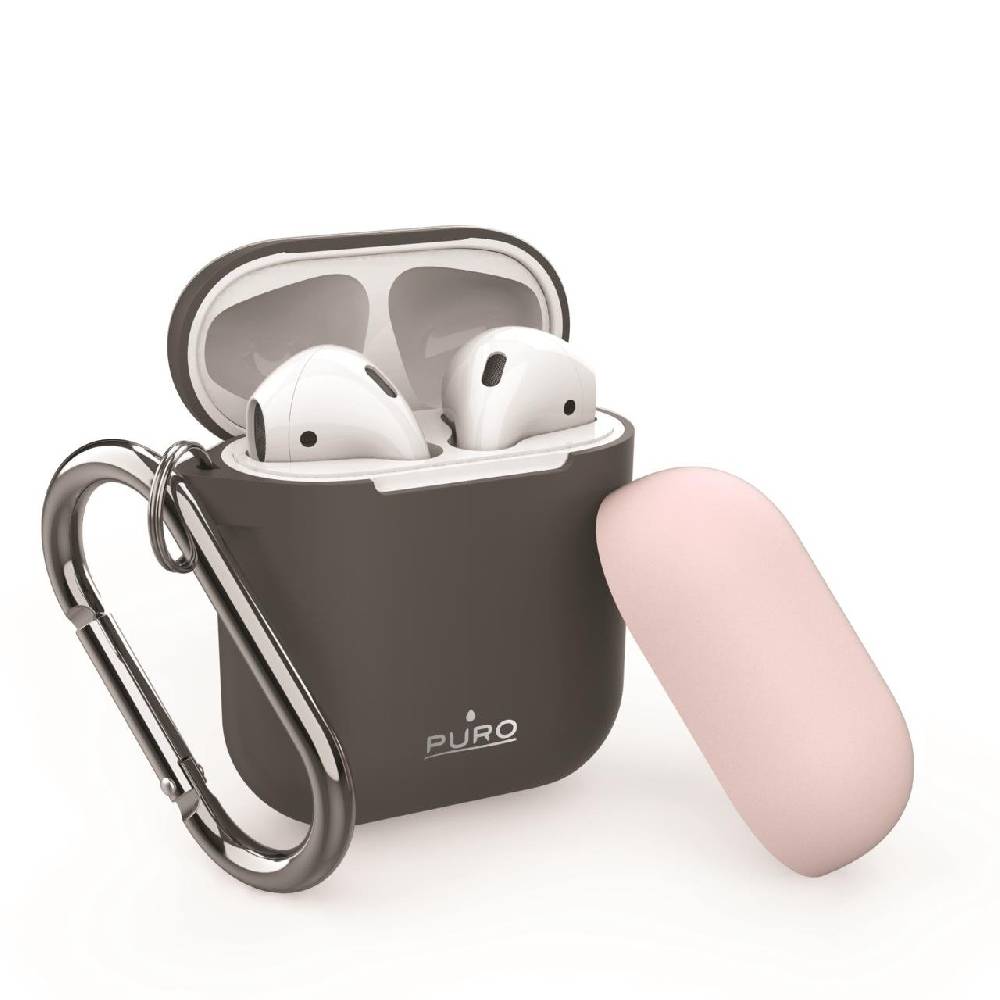 Puro Custodia protettiva con moschettone per AirPods Saldi
