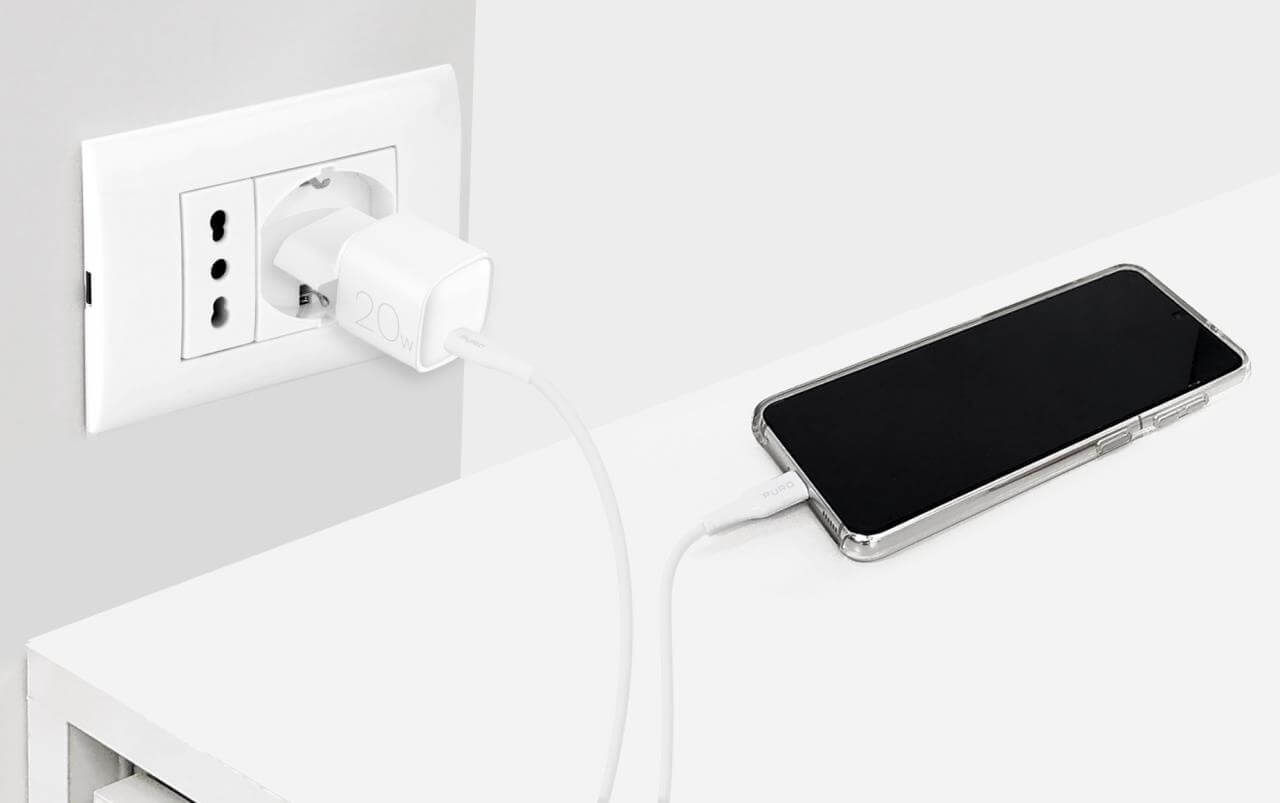 Puro Caricabatterie da parete Nano con porta USB-C 20W Nuova