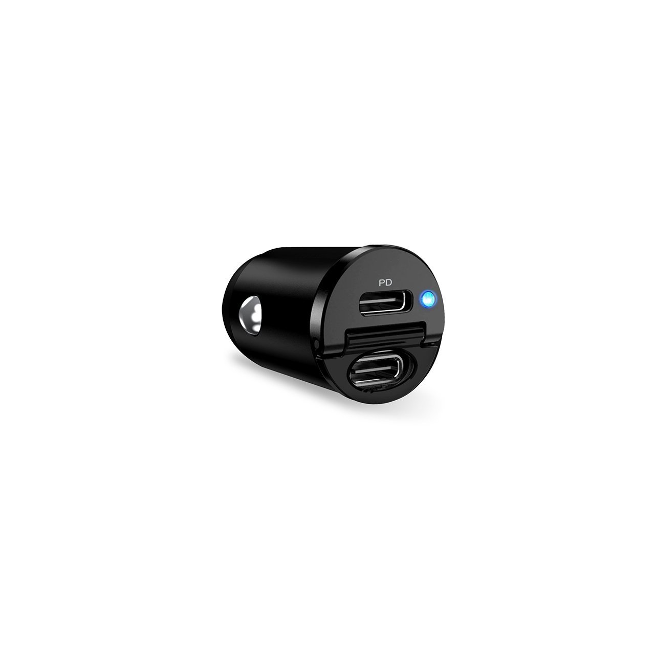 Puro Mini Carica Batterie da Auto “Bullet” 2 porte USB-C Fast Charging e Power Delivery 30W 2025