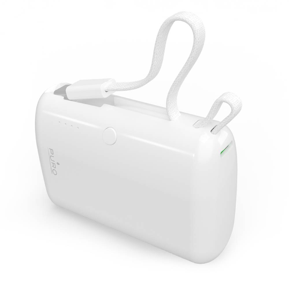 Puro Power Bank “Power Link 10” 10000mAh Con Cavo USB-C Integrato Consegna Veloce