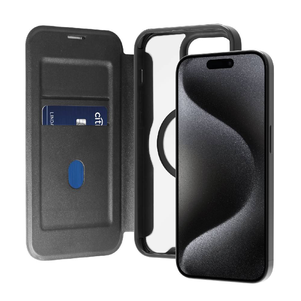 Puro Custodia Book Mag per iPhone 15 Vendita Calda