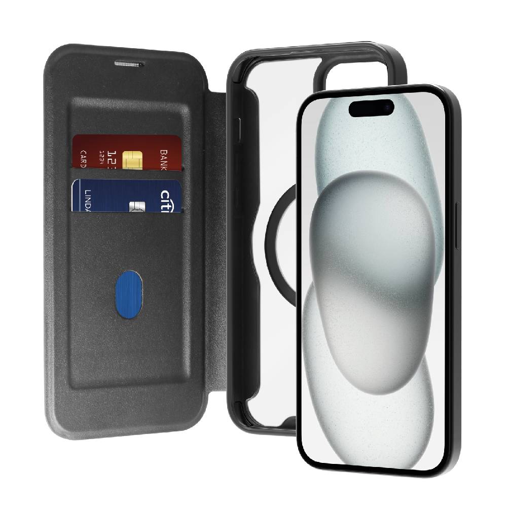 Puro Custodia Book Mag per iPhone 15 Plus Moda