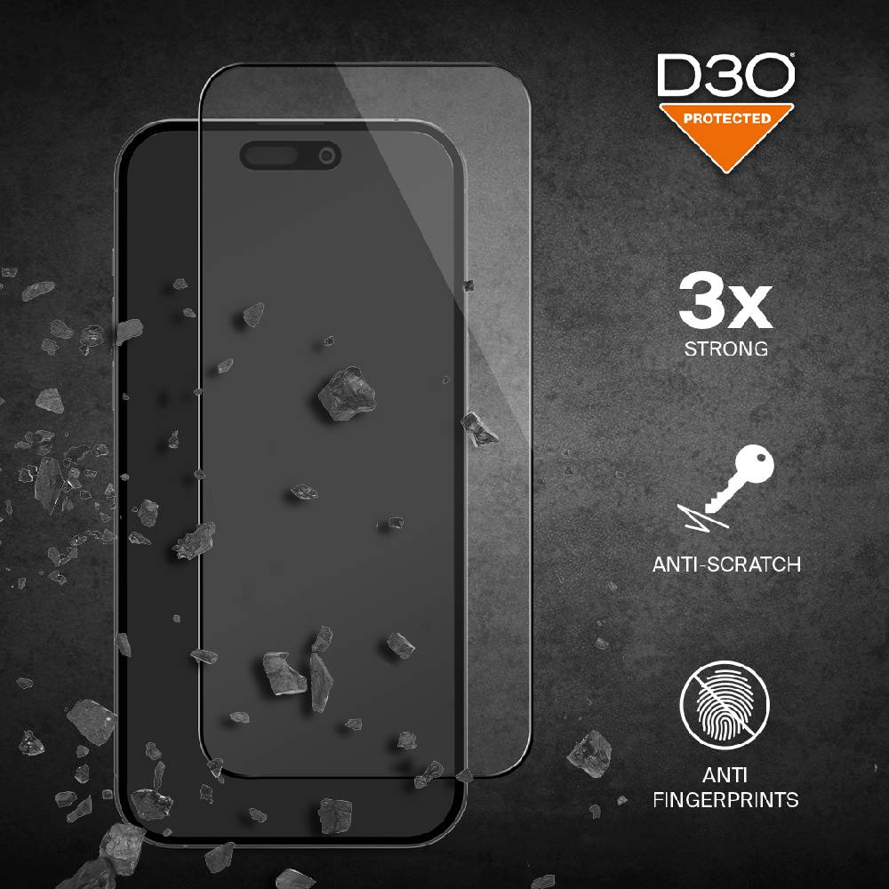 Puro Vetro temperato flessibile D3O per iPhone 15 Plus 2025