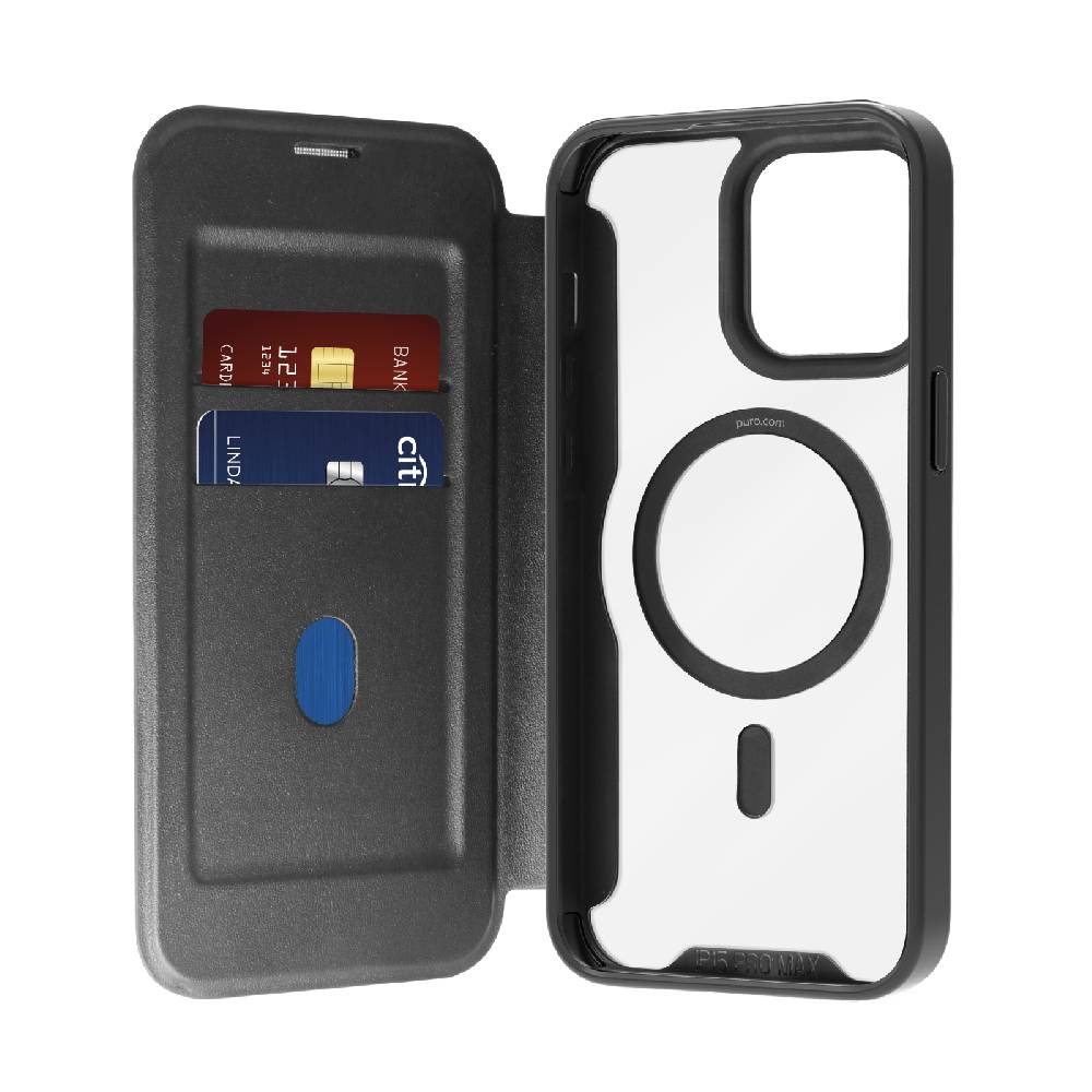 Puro Custodia Book Mag per iPhone 15 Pro Max Vendita