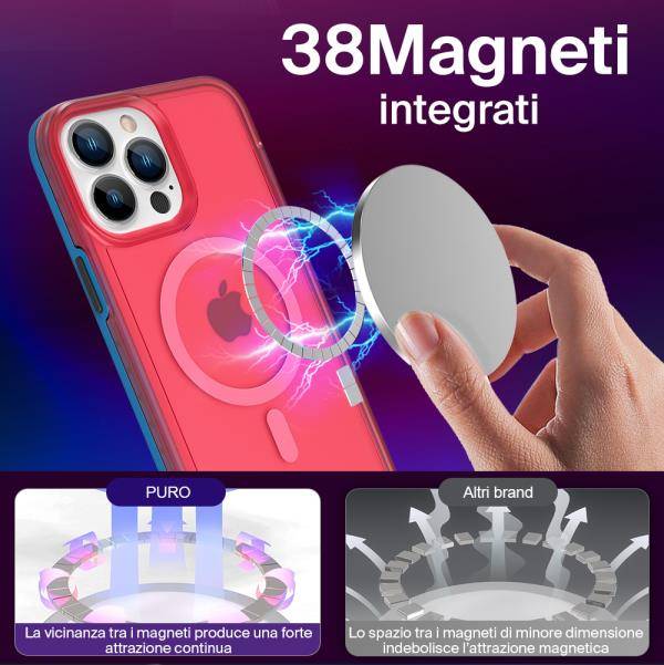 Puro Cover Impact Mag per iPhone 13 Saldi Di Fabbrica