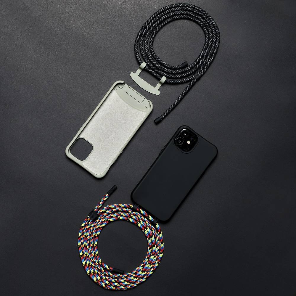Puro Cover crossbody HANDS UP Back to Black per iPhone Nuova