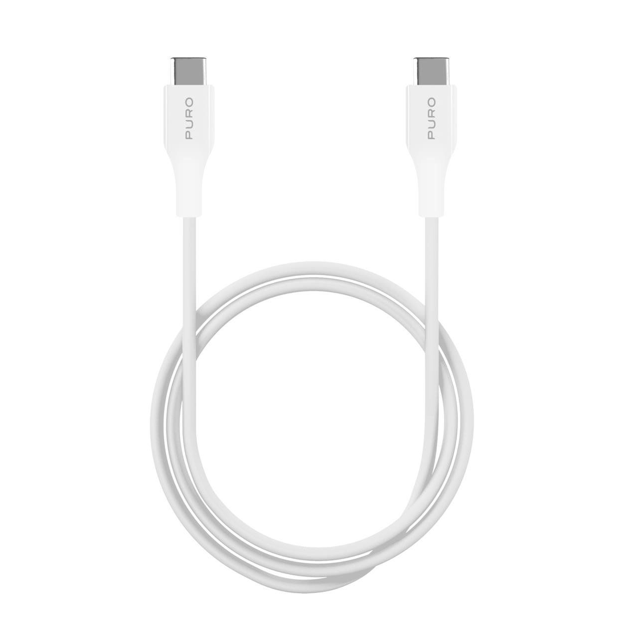 Puro Cavo di Ricarica e Sincronizzazione da USB-C a USB-C 1 metro In Linea