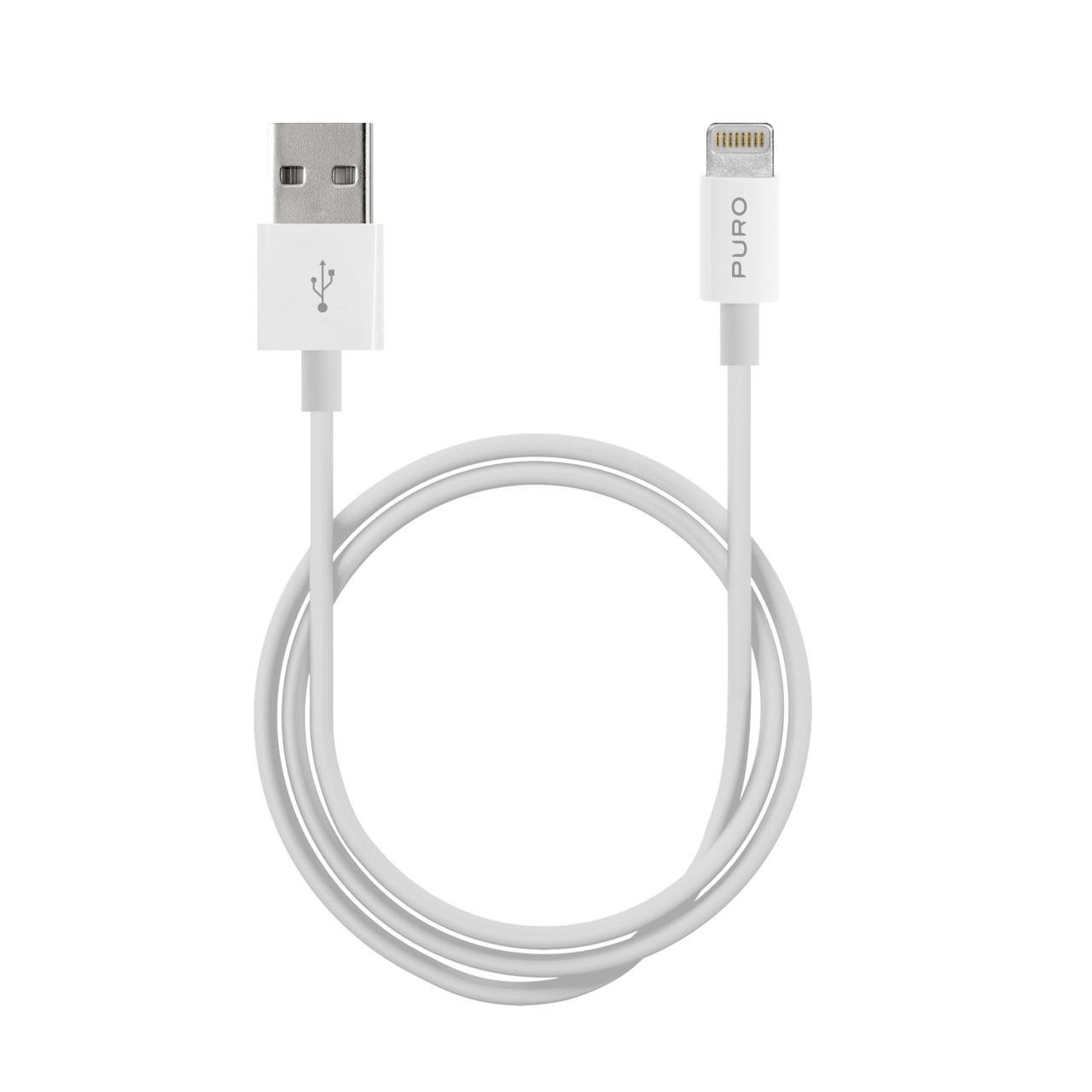 Puro Cavo di ricarica e sincronizzazione da USB-A a Lightning 1 metro Consegna Veloce