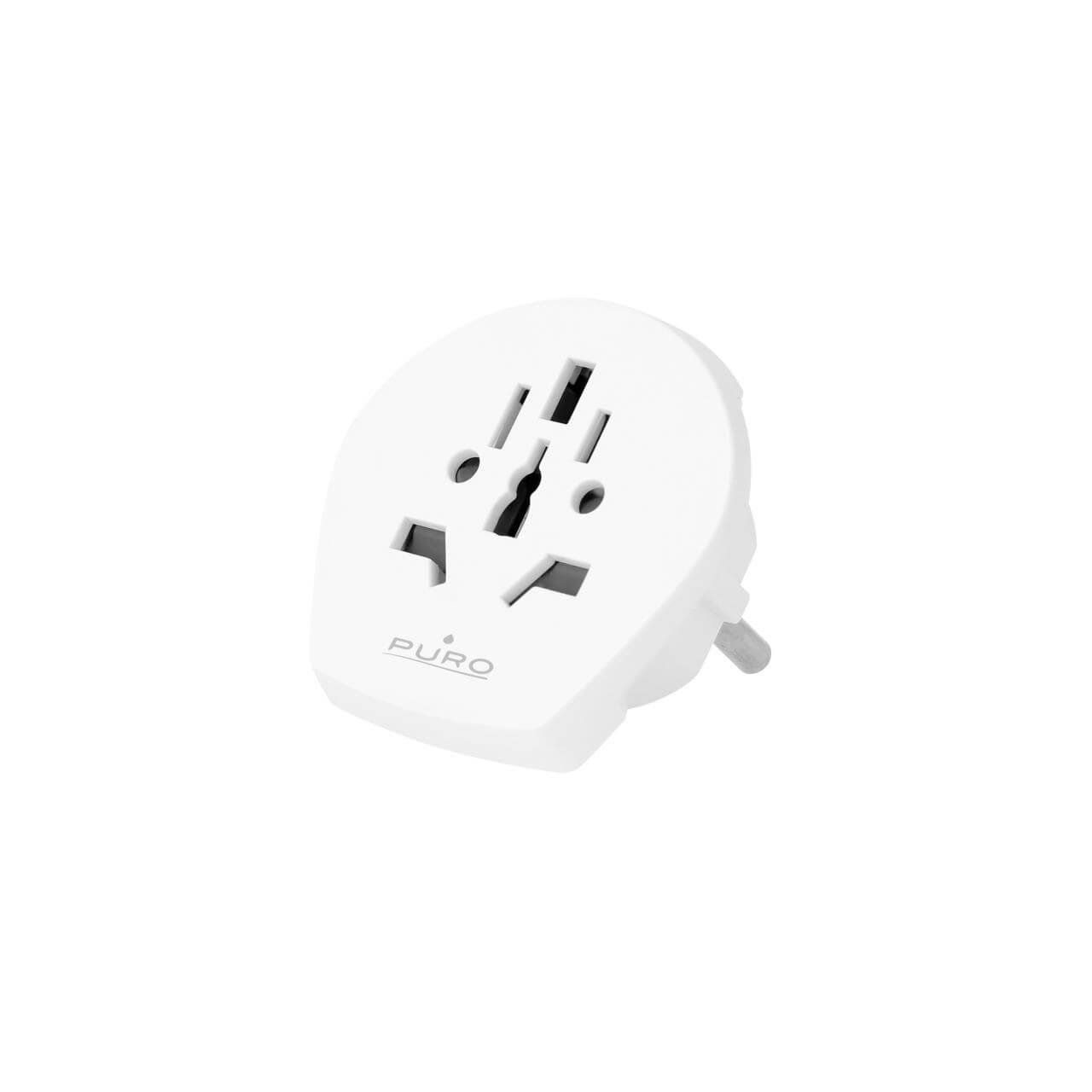 Puro Adattatore universale da viaggio Schuko UE 90 paesi Negozio