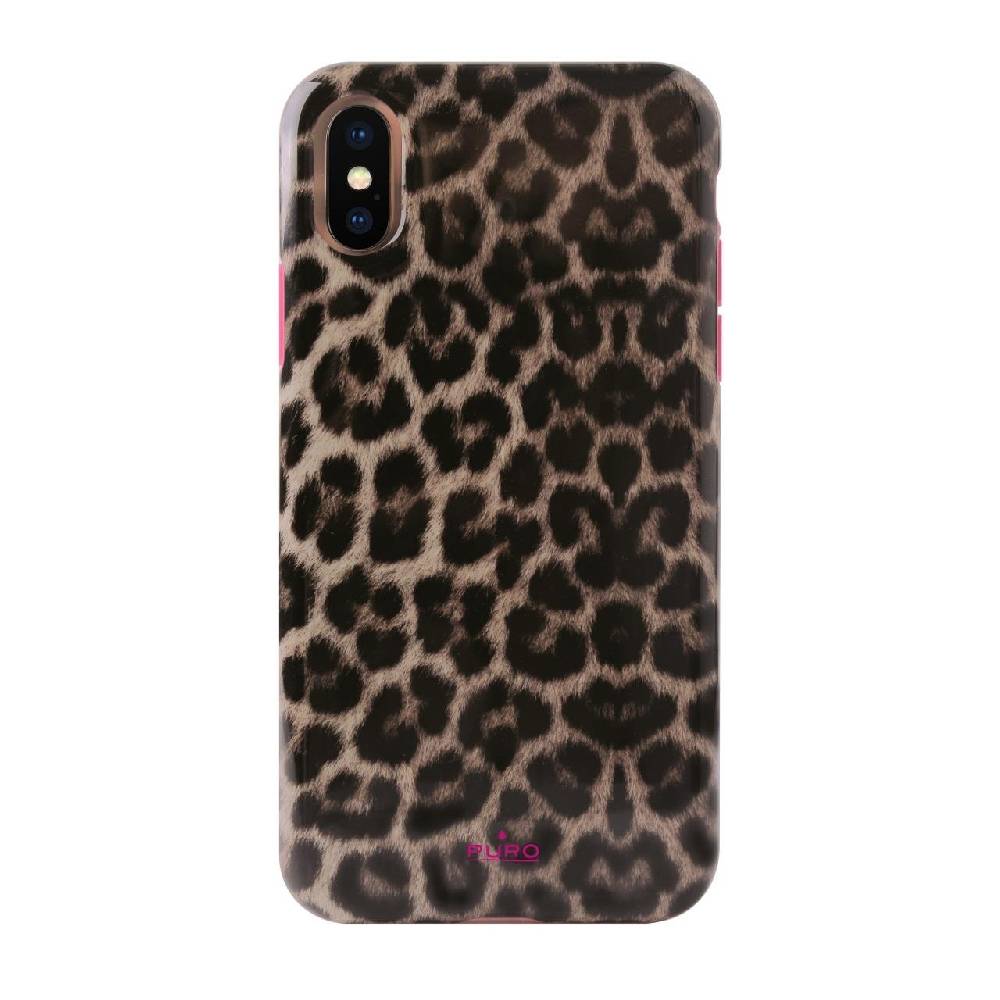 Puro Cover Pink Leopard per iPhone Xs Max Offerte stagionali