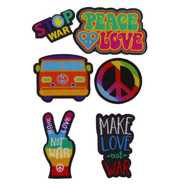 Puro Puro Kit Patch Sticker “Patch Mania” Peace & Love 6pz Offerta Giorno del Papà