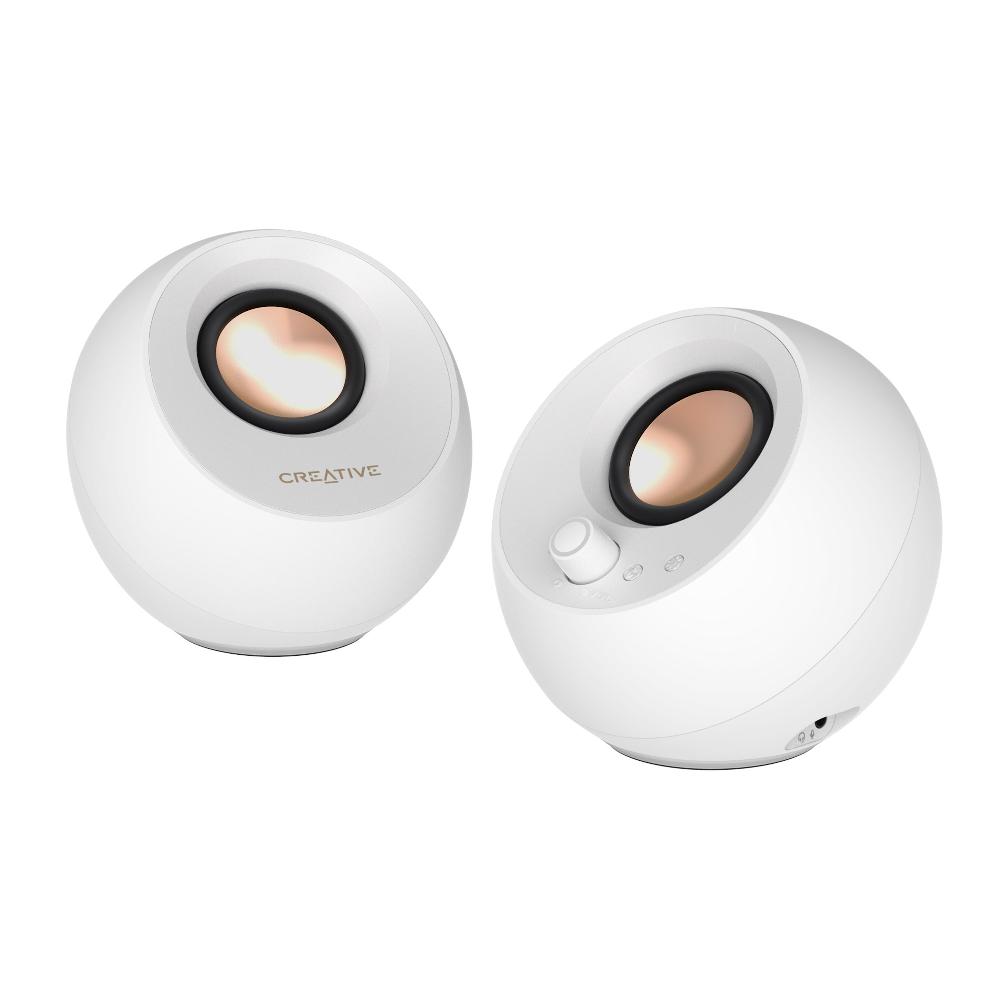 Creative Pebble Pro Altoparlanti minimalisti USB-C 2.0 per computer con Bluetooth® 5.3 e illuminazione RGB personalizzabile 2025