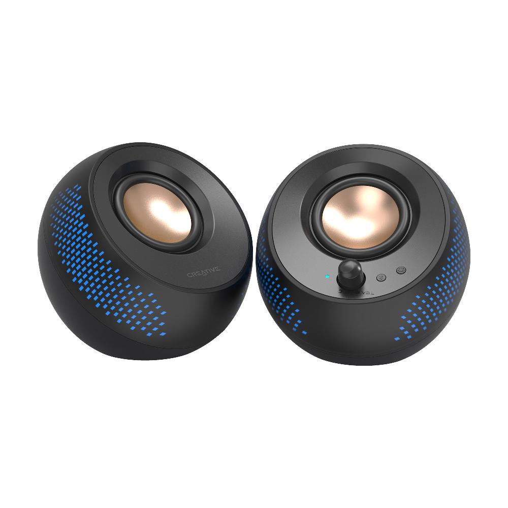 Creative Pebble X Altoparlanti 2.0 USB-C per computer con illuminazione RGB personalizzabile In Linea