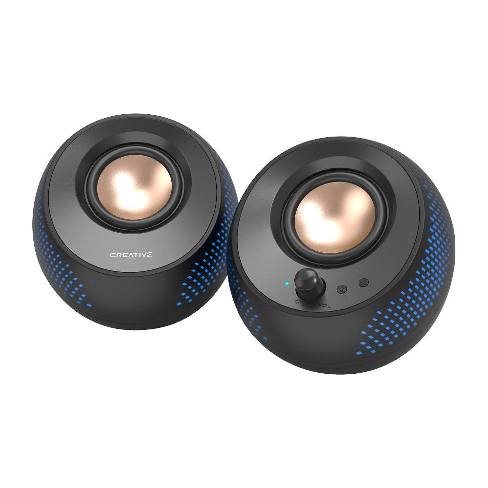 Creative Pebble X Altoparlanti 2.0 USB-C per computer con illuminazione RGB personalizzabile In Linea