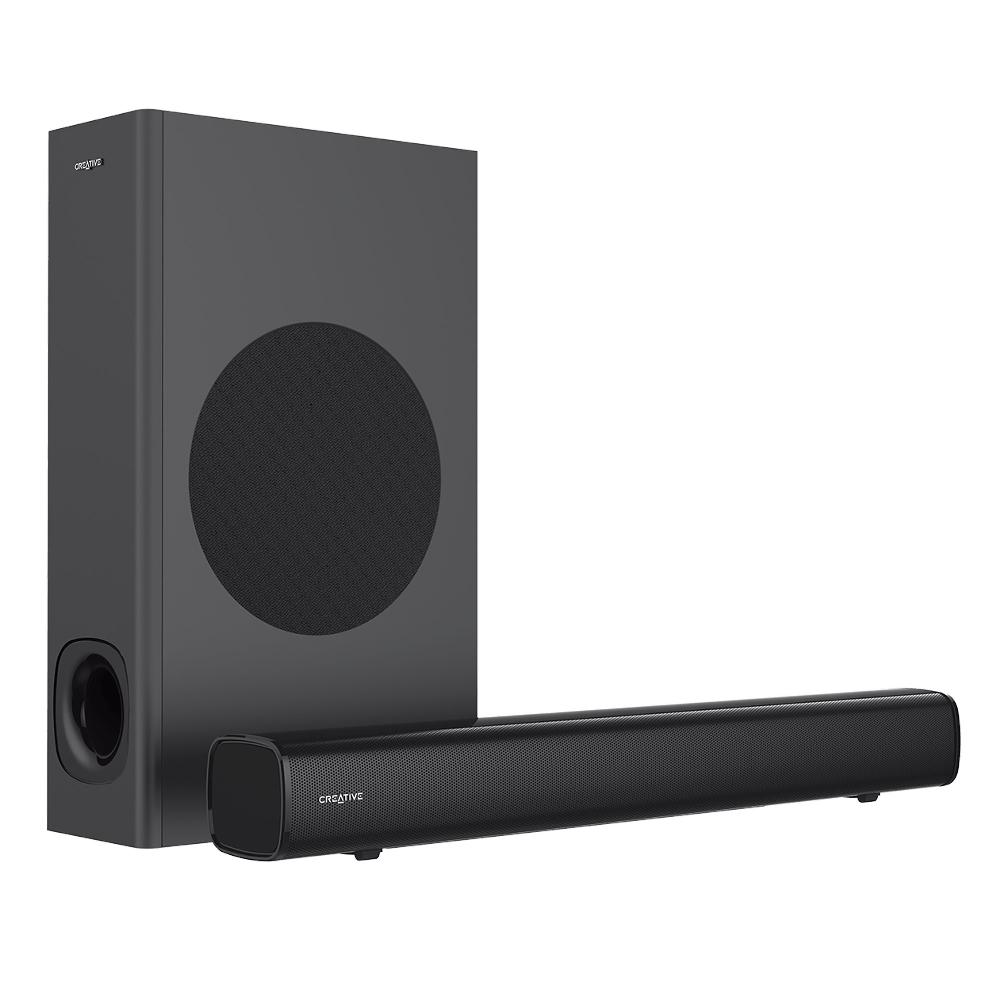 Creative Stage Soundbar Creative Stage under-monitor a 2.1 canali ad alte prestazioni con subwoofer per TV computer e schermi ultrawide Affare Del Giorno