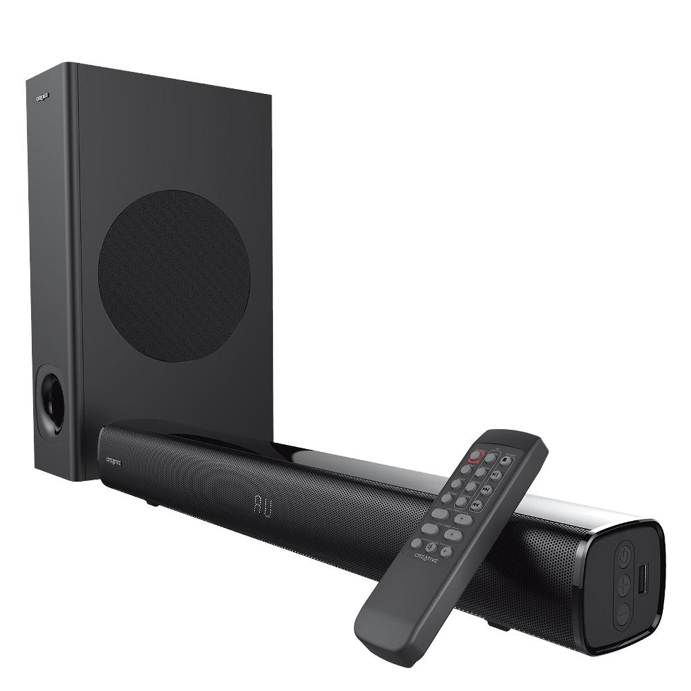 Creative Stage Soundbar Creative Stage under-monitor a 2.1 canali ad alte prestazioni con subwoofer per TV computer e schermi ultrawide Affare Del Giorno