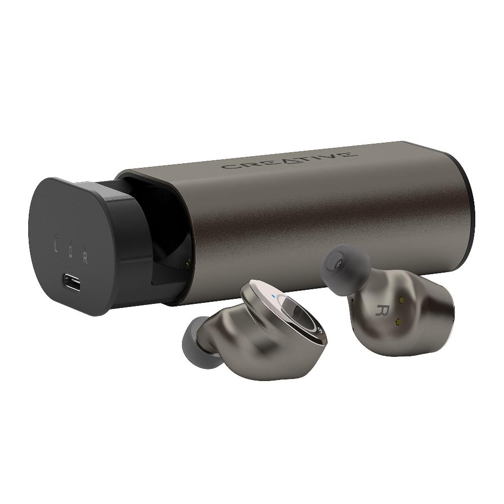 Creative Outlier Pro Cuffie intrauricolari True Wireless resistenti al sudore con ANC ibrido Pezzi Unici