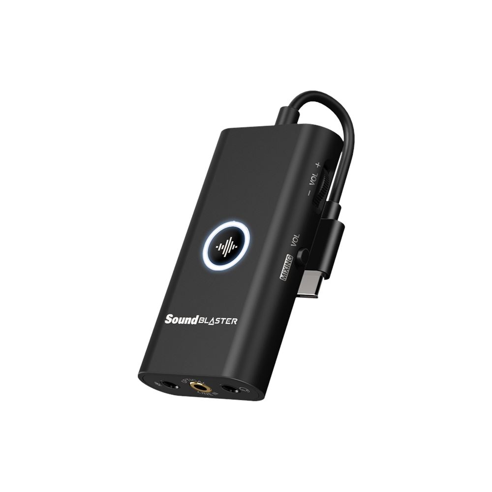 Creative Sound Blaster G3 Amplificatore DAC USB-C plug-and-play portatile per console PS4™ PS5™ e Nintendo Switch™ PC e Mac