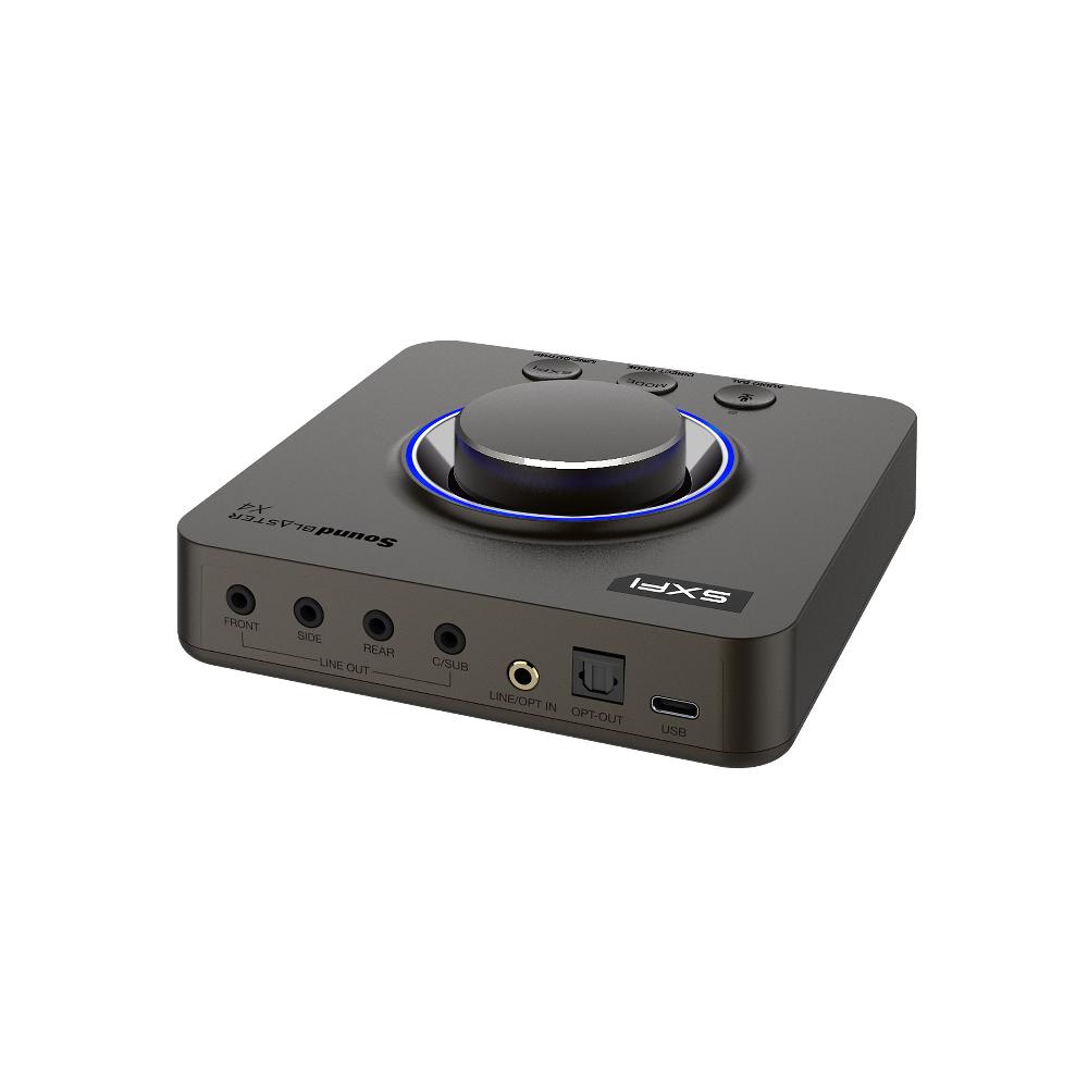 Creative Sound Blaster X4 Scheda audio DAC e amplificatore USB esterno 7.1 ad alta risoluzione con tecnologia Super X-Fi® e SmartComms Kit Nuova