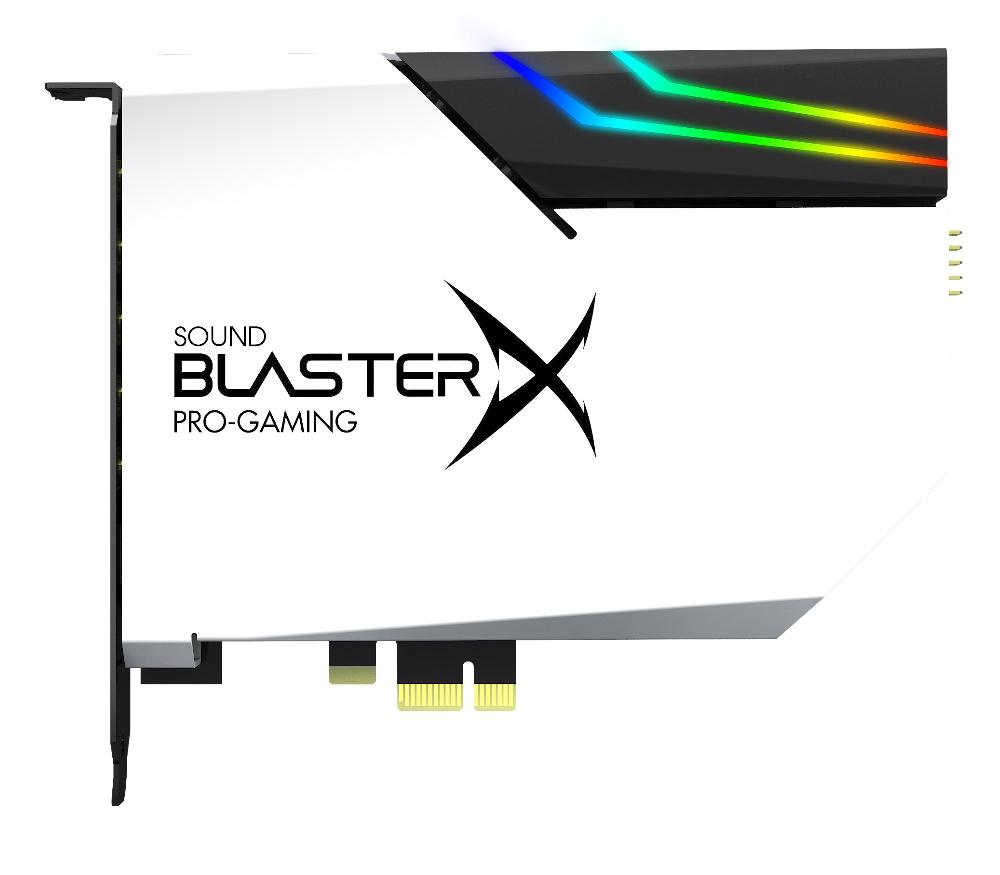 Creative Sound BlasterX AE-5 Plus Pure Edition Scheda audio e DAC da gaming PCI-e ad alta risoluzione con illuminazione RGB codifiche Dolby Digital Live e DTS Nuovo