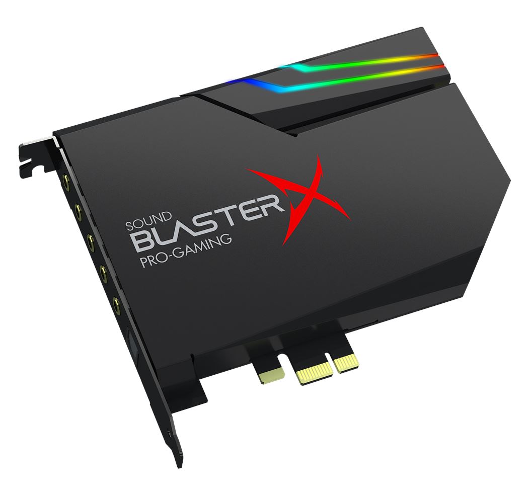 Creative Sound BlasterX AE-5 Plus Scheda audio e DAC da gaming PCI-e ad alta risoluzione con illuminazione RGB codifiche Dolby Digital Live e DTS Qualità