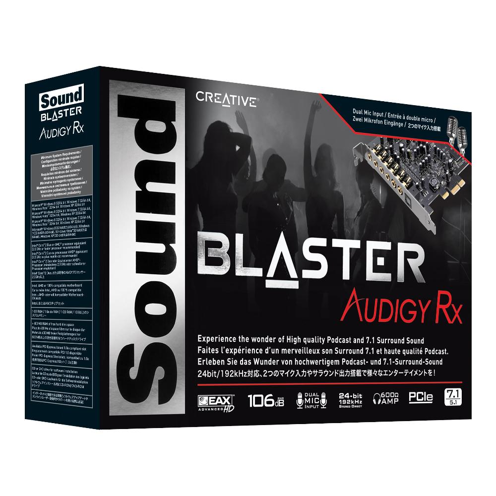 Creative Sound Blaster Audigy Rx La soluzione di registrazione ottimale per piattaforme con scheda audio PCIe Promozione