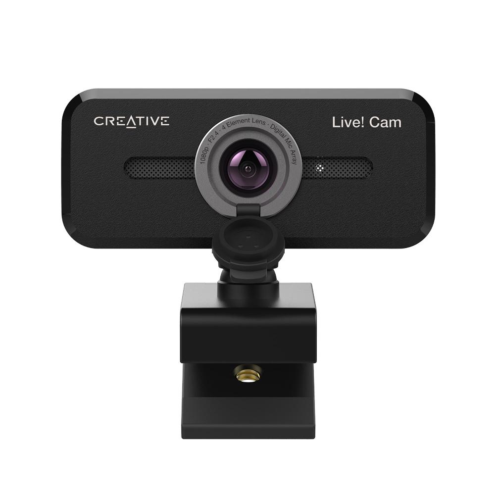 Creative Live Cam Sync 1080p V2 Webcam full HD con disattivazione automatica del microfono e cancellazione del rumore per le videochiamate Promozione Limitata