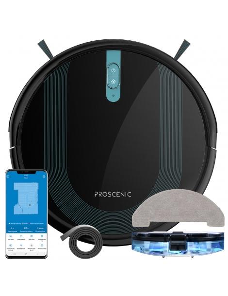 Proscenic 850T Robot Aspirapolvere e Lavapavimenti aspirazione 3000Pa - Nero Nuovo