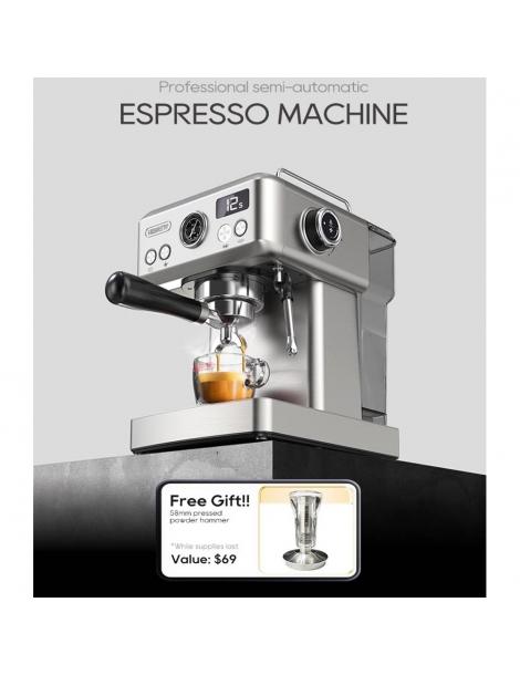HiBREW H10A Macchina per caffè espresso semiautomatica pressione 19 bar montalatte temperatura regolabile brocca da 350 ml Qualità Garantita