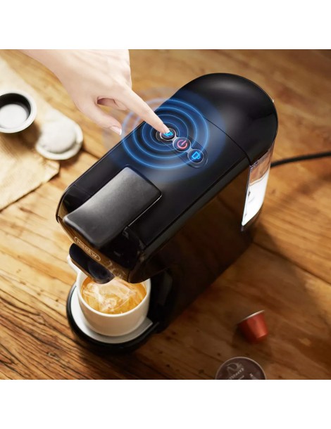 HiBREW H1A 1450W 19 bar Macchina per caffè espresso macchina per caffè caldo/freddo a capsule multiple 4 in 1 - Nero Consegna Veloce