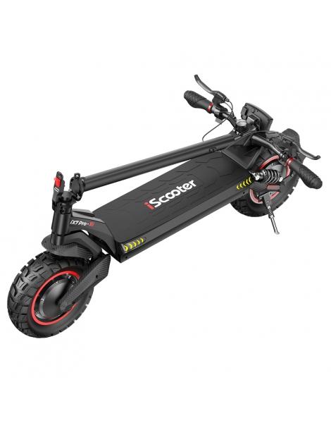iScooter iX7 Pro Scooter elettrico pieghevole motore da 2*1000W batteria da 48V 17.5Ah pneumatici da 10" Vendita Calda