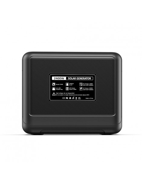 FOSSiBOT F2400 Centrale Elettrica Portatile da 2048Wh/2400W Ricarica Rapida in 1 5 Ore 16 Porte di Uscita - Nero Moda