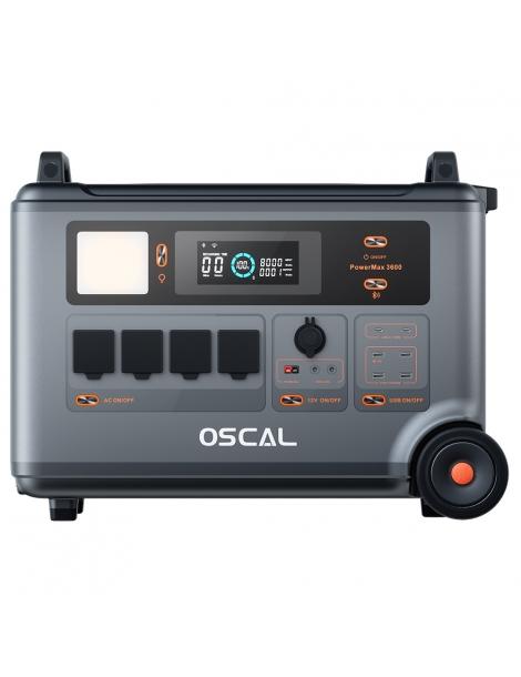 Oscal PowerMax 3600 Stazione di alimentazione robusta batteria LiFePO4 da 3600Wh a 57600Wh 14 uscite Italia
