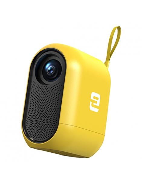 ETOE D1 Evo Proiettore 150 ANSI Android 9.0 risoluzione 720P correzione trapezoidale zoom 50%~100% - Giallo