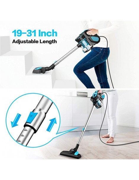INSE I5 Aspirazione 18Kpa 600W Motore con filo Aspirapolvere portatile 1L Coppa polvere – Blu Negozio