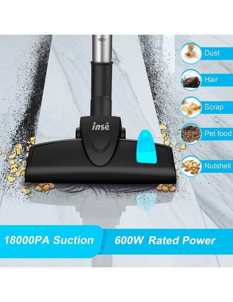 INSE I5 Aspirazione 18Kpa 600W Motore con filo Aspirapolvere portatile 1L Coppa polvere – Blu Negozio