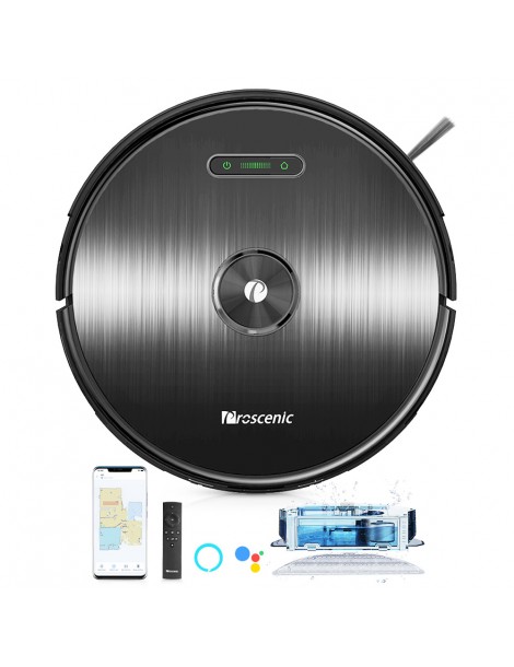 Proscenic M8 Robot Aspirapolvere con Navigazione Lidar 3 in 1 Aspiratore Robot e Mop con una Forte Aspirazione di 2700Pa Nuova