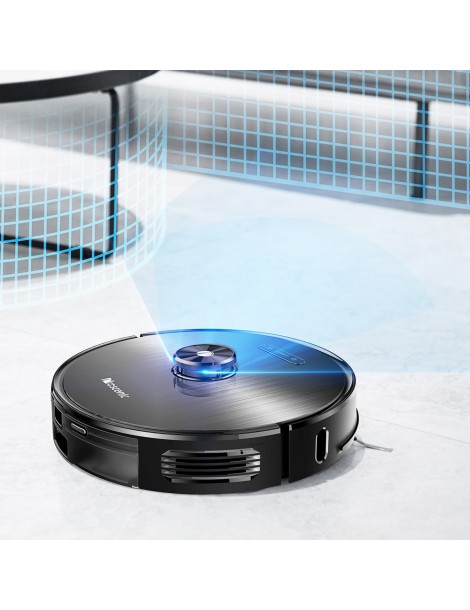Proscenic M8 Robot Aspirapolvere con Navigazione Lidar 3 in 1 Aspiratore Robot e Mop con una Forte Aspirazione di 2700Pa Nuova