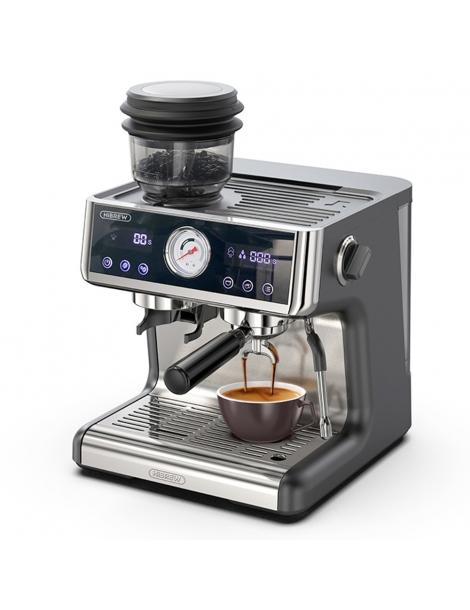 HiBREW H7A Macchina per caffè espresso 20 bar di pressione sistema a doppia caldaia macinino a 30 livelli