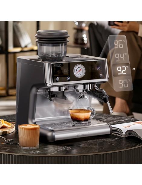 HiBREW H7A Macchina per caffè espresso 20 bar di pressione sistema a doppia caldaia macinino a 30 livelli Negozi Online