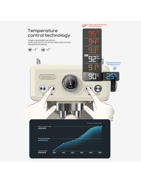 HiBREW H10A Macchina da caffè pressione di estrazione 19 bar temperatura e volume della tazza regolabili - Beige Online