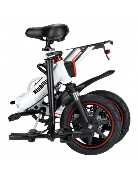 Niubility B14 14 pollici 400W Ciclomotore elettrico bicicletta pieghevole adatto alla città - Bianco Italy
