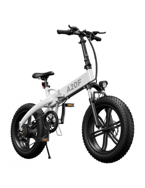 ADO A20F+ Bici Elettrica Pieghevole 250W Motore Mozzo senza Spazzole Batteria 36V 10.4Ah - Bianco Nuovo