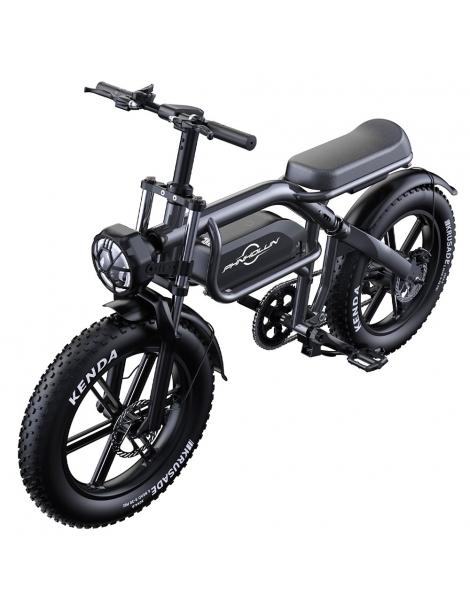 PHNHOLUN C8 Bicicletta elettrica motore da 1500W batteria da 48V 20Ah pneumatici grassi da 20*4.0 pollici Consegna Veloce