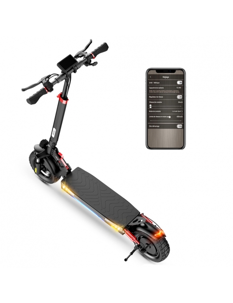 iScooter iX3 Scooter elettrico pieghevole 10' Off Road Pneumatici Tubeless Motore 800W Batteria 10Ah Velocità massima 40km/h Prezzo Ridotto
