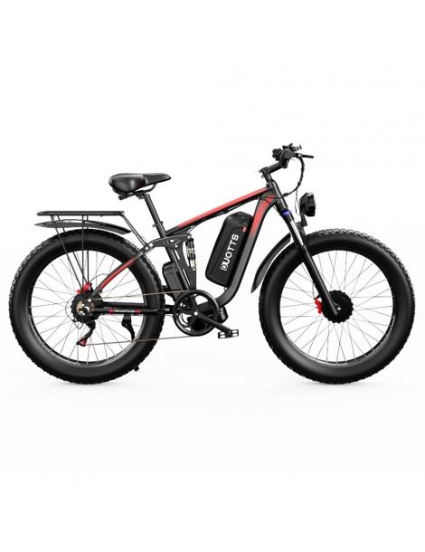 DUOTTS S26 26*4.0in Bici Elettrica Pneumatici 750W*2 Motore 50km/h Velocità Massima 48V 20Ah Samsung Batteria Sottocosto