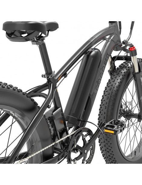 GOGOBEST GF600 26 Pollici Pneumatici Grassi Bicicletta Elettrica Pieghevole 1000W Motore 48V 13Ah Batteria - Grigio Nero Outlet
