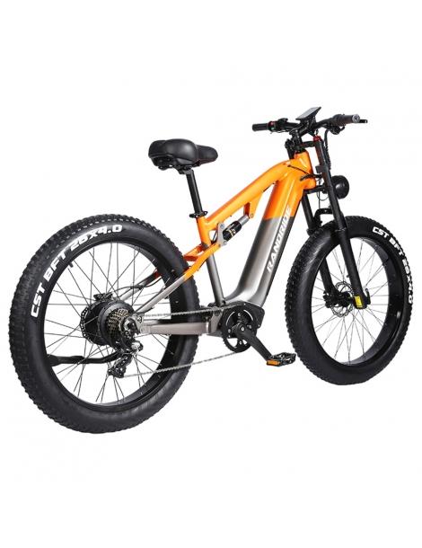 RANDRIDE YX80 Bicicletta elettrica motore 1500W batteria 48V 20Ah pneumatico CST Fat 26x4.0'' velocità massima 50km/h Saldi