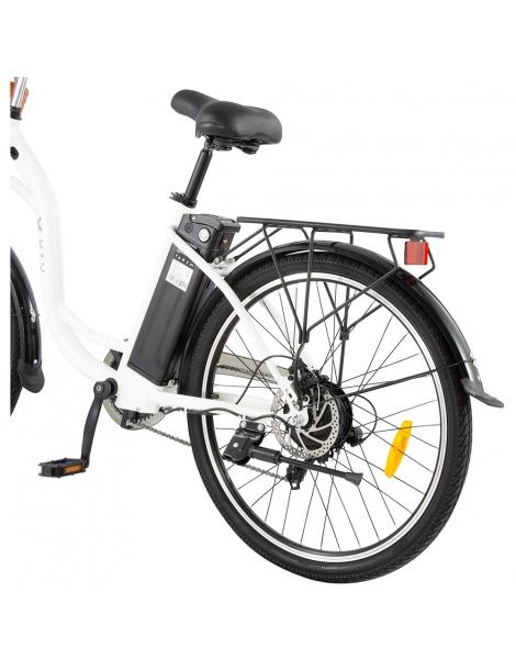 DYU C6 Bicicletta elettrica motore da 350W batteria da 12 5AH - Bianco Negozio