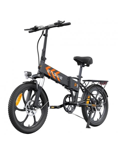 ENGWE P1 Bicicletta elettrica pieghevole pneumatico 20*3 pollici motore 250W batteria 36V 13Ah - Nero Italy